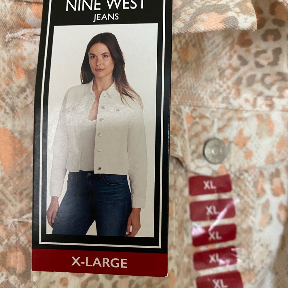 Brand new with tag NINE WEST SARA DENIM JACKET #SIZE XL - Picture 2 of 6
